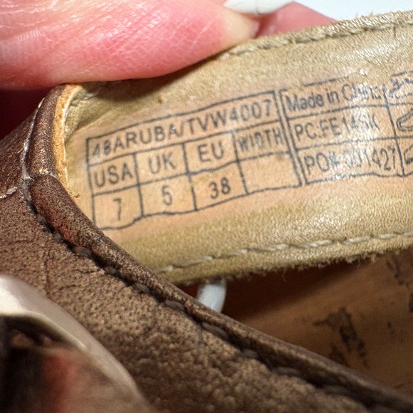 Vionic Orthaheel Bronze Flip Flop Wedge Sandals Cork Sz 7 - Picture 3 of 6